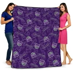 sacramento kings solid classic purple quilt blanket best selling