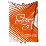 sam houston bearkats arrow layers orange quilt blanket best selling