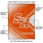 sam houston bearkats arrow layers orange quilt blanket best selling
