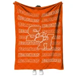 sam houston bearkats bold red orange quilt blanket best selling
