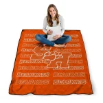 sam houston bearkats bold red orange quilt blanket best selling