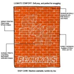 sam houston bearkats brick grid orange quilt blanket best selling