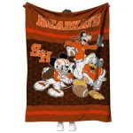 sam houston bearkats disney football orange quilt blanket best selling