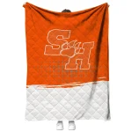 sam houston bearkats dot illusion orange quilt blanket best selling