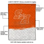 sam houston bearkats dot illusion orange quilt blanket best selling