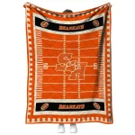 sam houston bearkats mickey player orange quilt blanket best selling