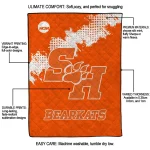 sam houston bearkats paint trail orange quilt blanket best selling