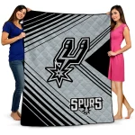 san antonio spurs arrow layers silver quilt blanket best selling