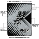 san antonio spurs arrow layers silver quilt blanket best selling