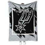 san antonio spurs block border silver quilt blanket best selling