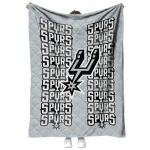 san antonio spurs bold red silver quilt blanket best selling
