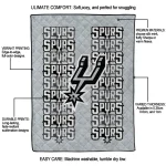 san antonio spurs bold red silver quilt blanket best selling