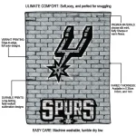 san antonio spurs brick grid silver quilt blanket best selling