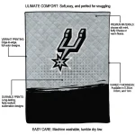 san antonio spurs dot illusion silver quilt blanket best selling