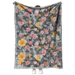 san antonio spurs hibiscus foliage silver quilt blanket best selling