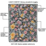 san antonio spurs hibiscus foliage silver quilt blanket best selling