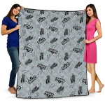 san antonio spurs solid classic silver quilt blanket best selling