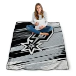 san antonio spurs wild lines silver white quilt blanket best selling