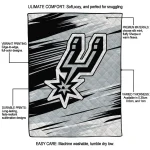 san antonio spurs wild lines silver white quilt blanket best selling