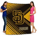 san diego padres arrow layers brown quilt blanket best selling