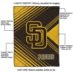 san diego padres arrow layers brown quilt blanket best selling
