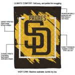 san diego padres block border brown quilt blanket best selling