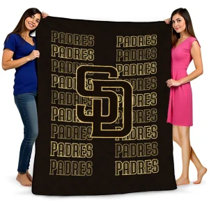 san diego padres bold red brown quilt blanket best selling