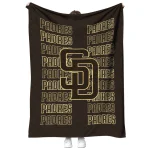san diego padres bold red brown quilt blanket best selling
