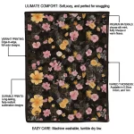 san diego padres hibiscus foliage brown quilt blanket best selling
