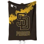 san diego padres league patch brown quilt blanket best selling