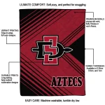 san diego state aztecs arrow layers red quilt blanket best selling