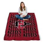 san diego state aztecs bold red quilt blanket best selling