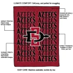 san diego state aztecs bold red quilt blanket best selling