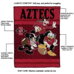 san diego state aztecs disney football red quilt blanket best selling