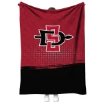 san diego state aztecs dot illusion red quilt blanket best selling