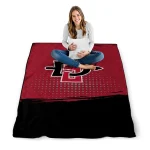 san diego state aztecs dot illusion red quilt blanket best selling