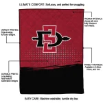 san diego state aztecs dot illusion red quilt blanket best selling