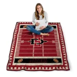 san diego state aztecs mickey player red quilt blanket best selling