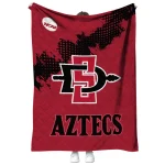 san diego state aztecs paint trail red quilt blanket best selling
