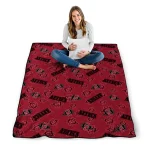 san diego state aztecs solid classic red quilt blanket best selling