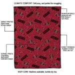 san diego state aztecs solid classic red quilt blanket best selling