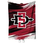 san diego state aztecs wild lines red white quilt blanket best selling