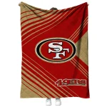 san francisco 49ers arrow layers red quilt blanket best selling
