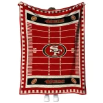 san francisco 49ers mickey player red quilt blanket best selling