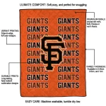 san francisco giants bold red orange quilt blanket best selling