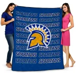 san jose state spartans bold red blue quilt blanket best selling
