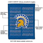san jose state spartans bold red blue quilt blanket best selling