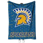 san jose state spartans brick grid blue quilt blanket best selling