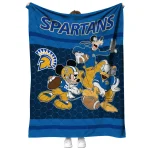 san jose state spartans disney football blue quilt blanket best selling