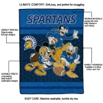 san jose state spartans disney football blue quilt blanket best selling